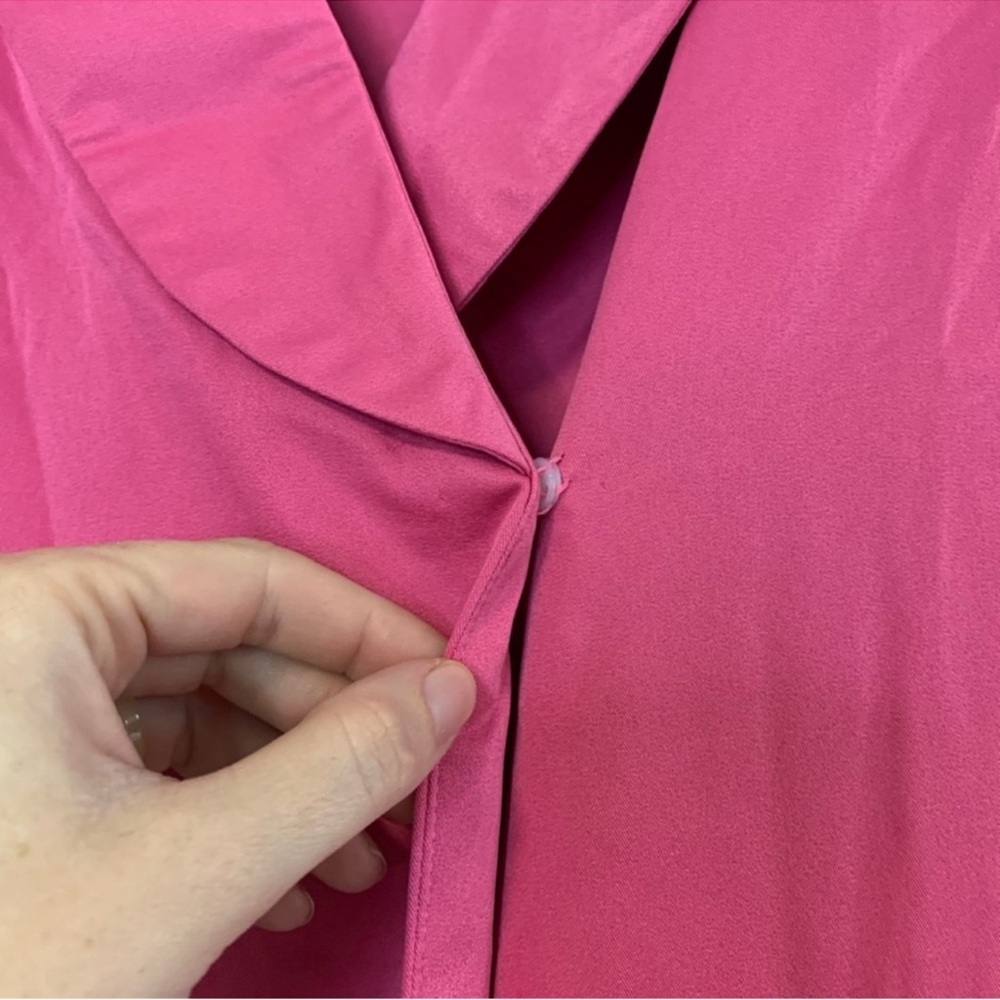 In The Style Women’s Pink Satin Tie Waist Blazer Dress Size 10 - Picture 6 of 9